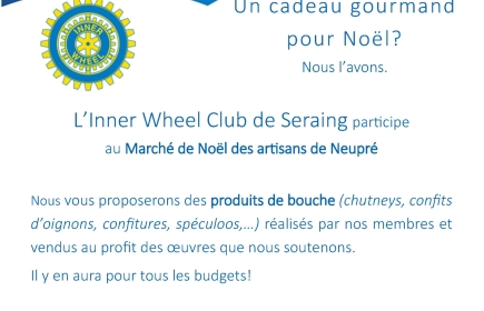 Nous participons au Marché de Noël des artisans de Neupré 13 et 14 décembre 2025